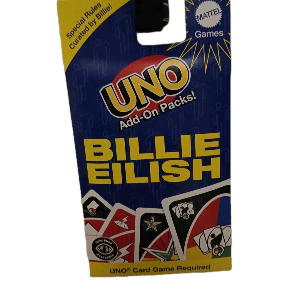 UNO Billie Eilish Add On Pack Card Game Party FUN Brand New Quantity On Hand